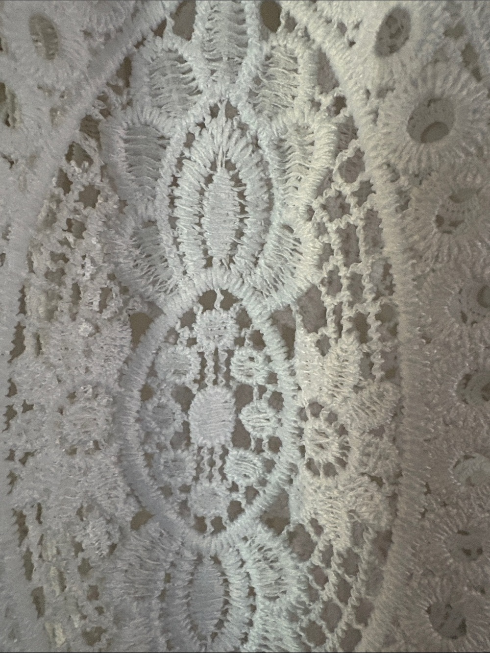 Ruby Rd. White Crochet Lace Open-Front Layer - Picture 3 of 4